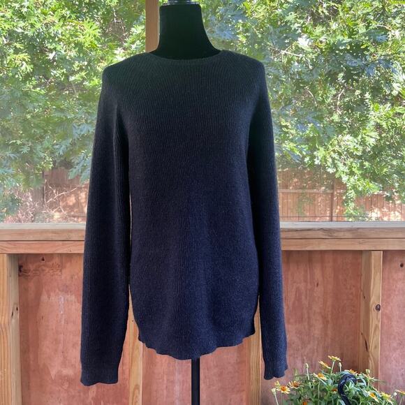 Club Monaco Women's Black Longline Pullover Sweater Size M - Picture 1 of 6